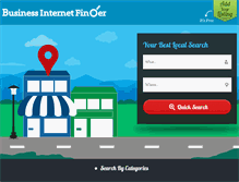Tablet Screenshot of businessinternetfinder.com